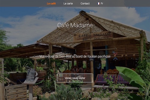 Café Madame - Logo design and graphic charter, website