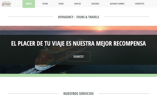 Voyagency - IN PROGRESS - Design and complete development of the website, translation and social marketing